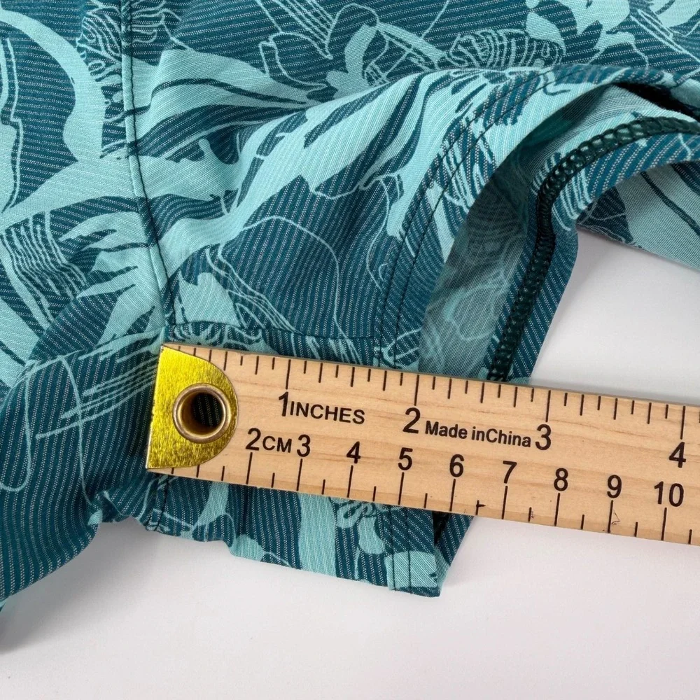 Athleta Girl Dive In Boardshort Floral Print Swim Shorts Teal XS/6 NWT UPF